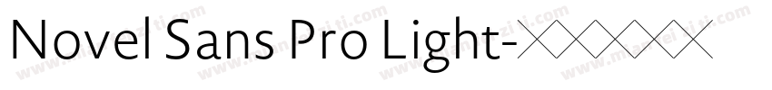 Novel Sans Pro Light字体转换